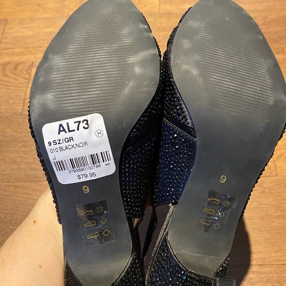 NEW Sparkly Slingback Heels - size 9 - Picture 8 of 11